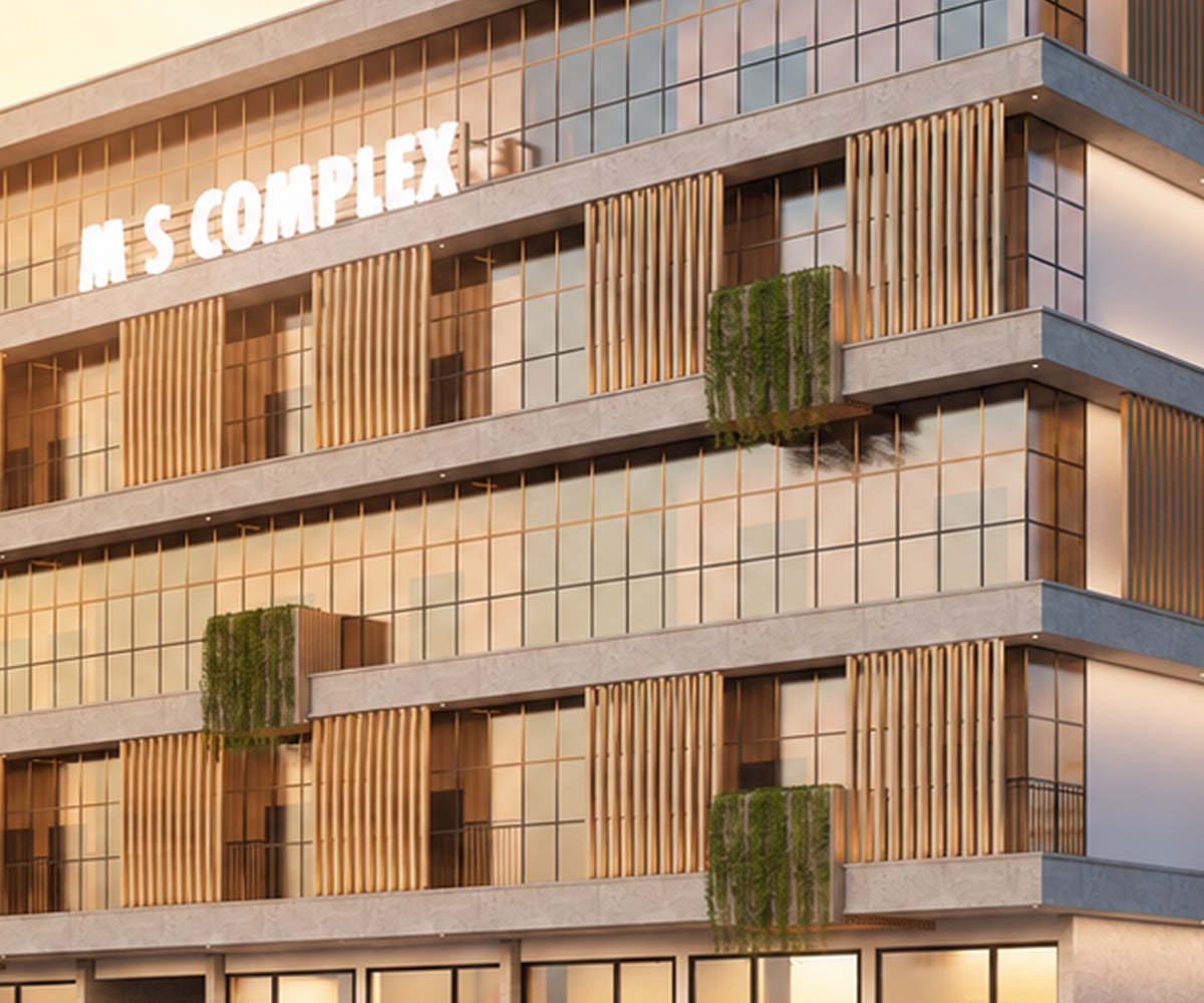 MS Complex Timber Louvers & Balcony Detail